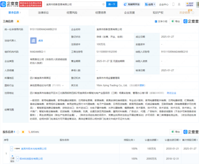 極米科技布局動(dòng)漫游藝領(lǐng)域，新設(shè)宜賓極影貿(mào)易拓展衍生品銷售